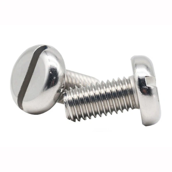Half round head slotted machine screws