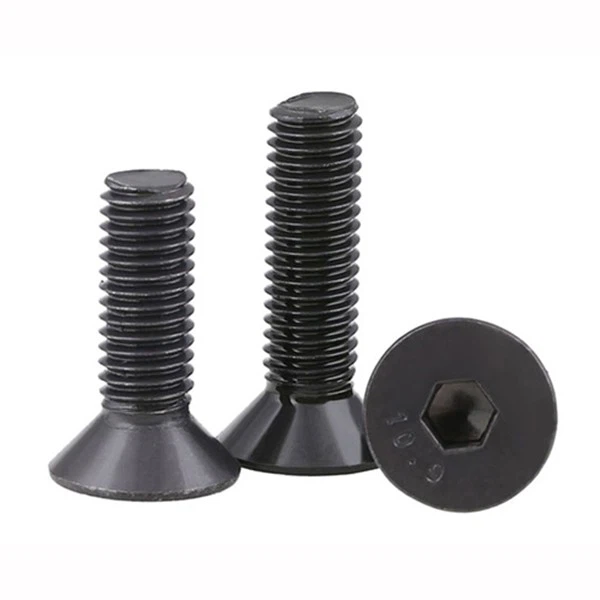 Countersunk head hex socket machine screws